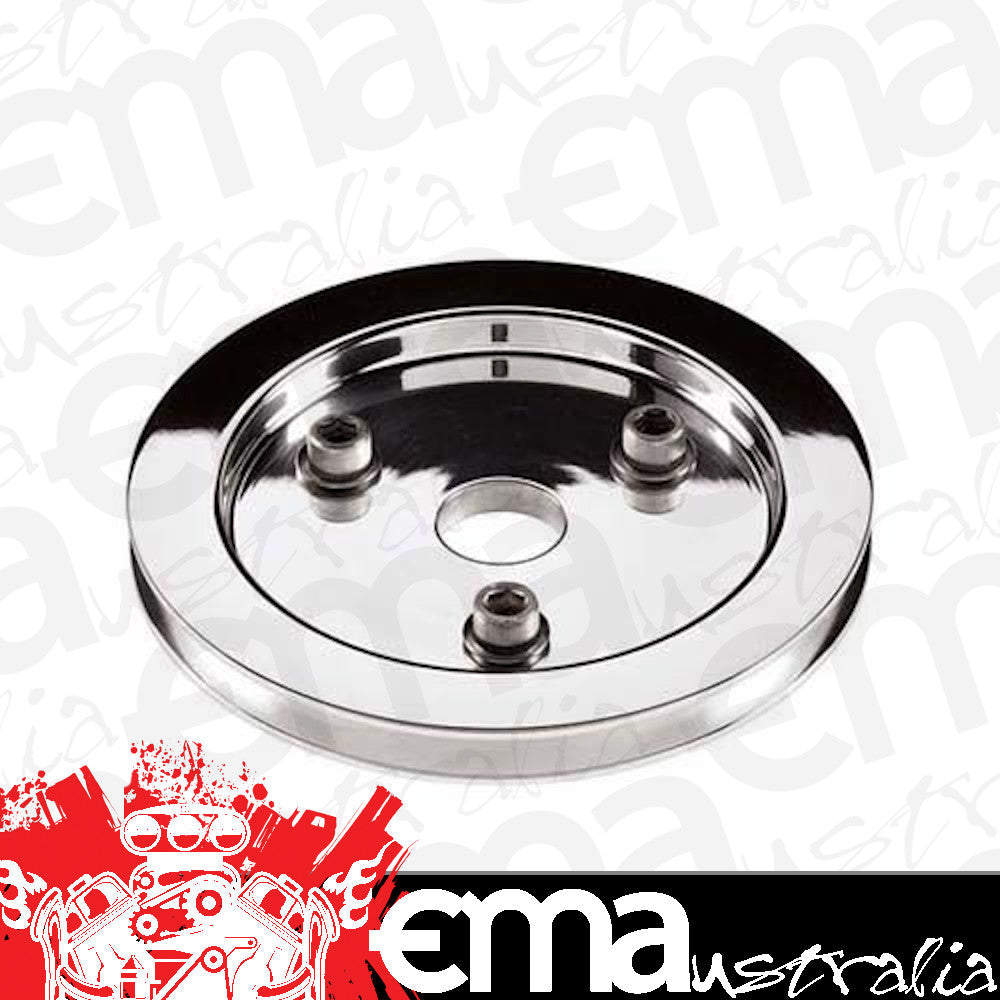 Billet Specialties BS81120 Chev SB Polished Crank Pulley Single V Short Pump