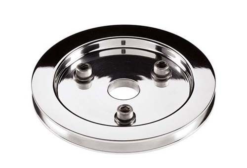 Billet Specialties BS81120 Chev SB Polished Crank Pulley Single V Short Pump