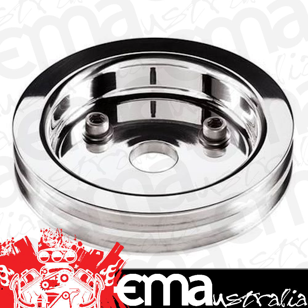 Billet Specialties BS81220 Crankshaft Pulley 2 Groove suit Chev SB Short Pump