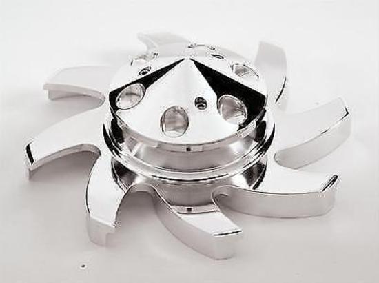 Billet Specialties BS85220 Gm Ford Polished Single V Alternator Pulley W/ Fan