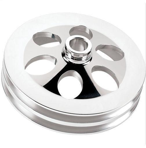 Billet Specialties BS86520 Power Steering Pulley 2 Groove suit Long Water Pumps