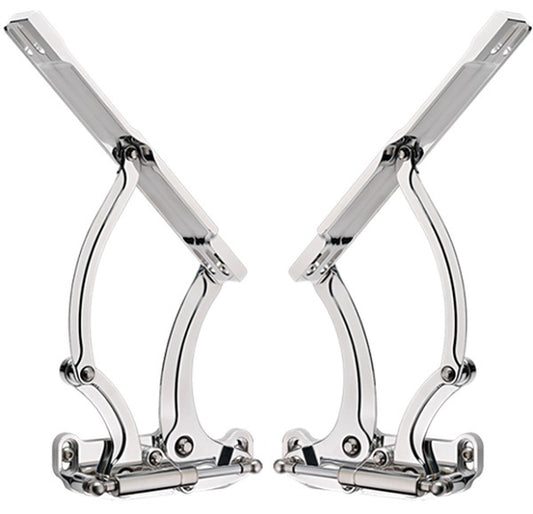 Billet Specialties BS873610 Billet Bonnet Hinges Polished suit Chev Camaro 1967-69, Chevelle & El Camino 1965-67