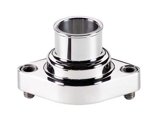 Billet Specialties BS90120 Chev V8 Polished Alloy Thermostat Housing Straight Up