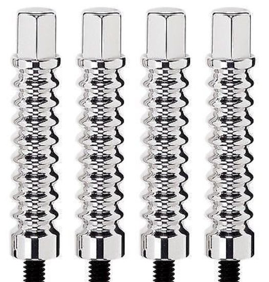 Billet Specialties BS95012 Valve Cover Hold Down Bolts Ribbed Pack Of 4