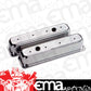 Billet Specialties BS95720 Aluminium Valve Covers Ball Milled - Polished suit SB Chev Vortec With Center Bolts Heads - Tall