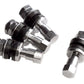 Billet Specialties BS999900 Chrome Bolt-In Valve Stems Short Style Set Of 4