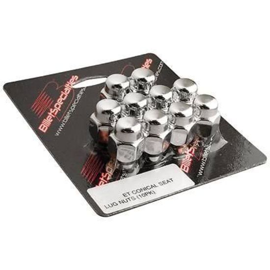 Billet Specialties BS999970 Et Style Conical Seat Wheel Nuts Closed 7/16-20, X10