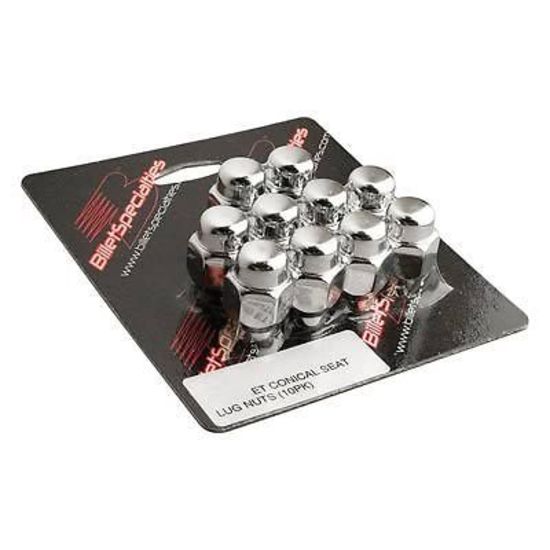 Billet Specialties BS999974 Et Style Conical Seat Wheel Nuts Closed 1/2-20, X10