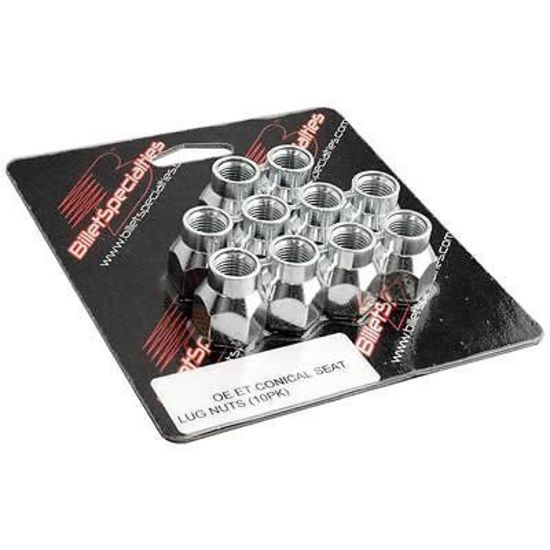 Billet Specialties BS999984 Et Style Conical Seat Wheel Nuts Open 1/2-20, X10