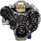 Billet Specialties BSBLK13450 Tru Trac Serpentine System - Black suit Gm Ls1, 2, 3, 6, Lsx With A/C & Power Steering Top Mount Configuration
