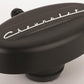 Billet Specialties BSBLK21923 Black Anodised Retro Pcv Breather Chevrolet Logo