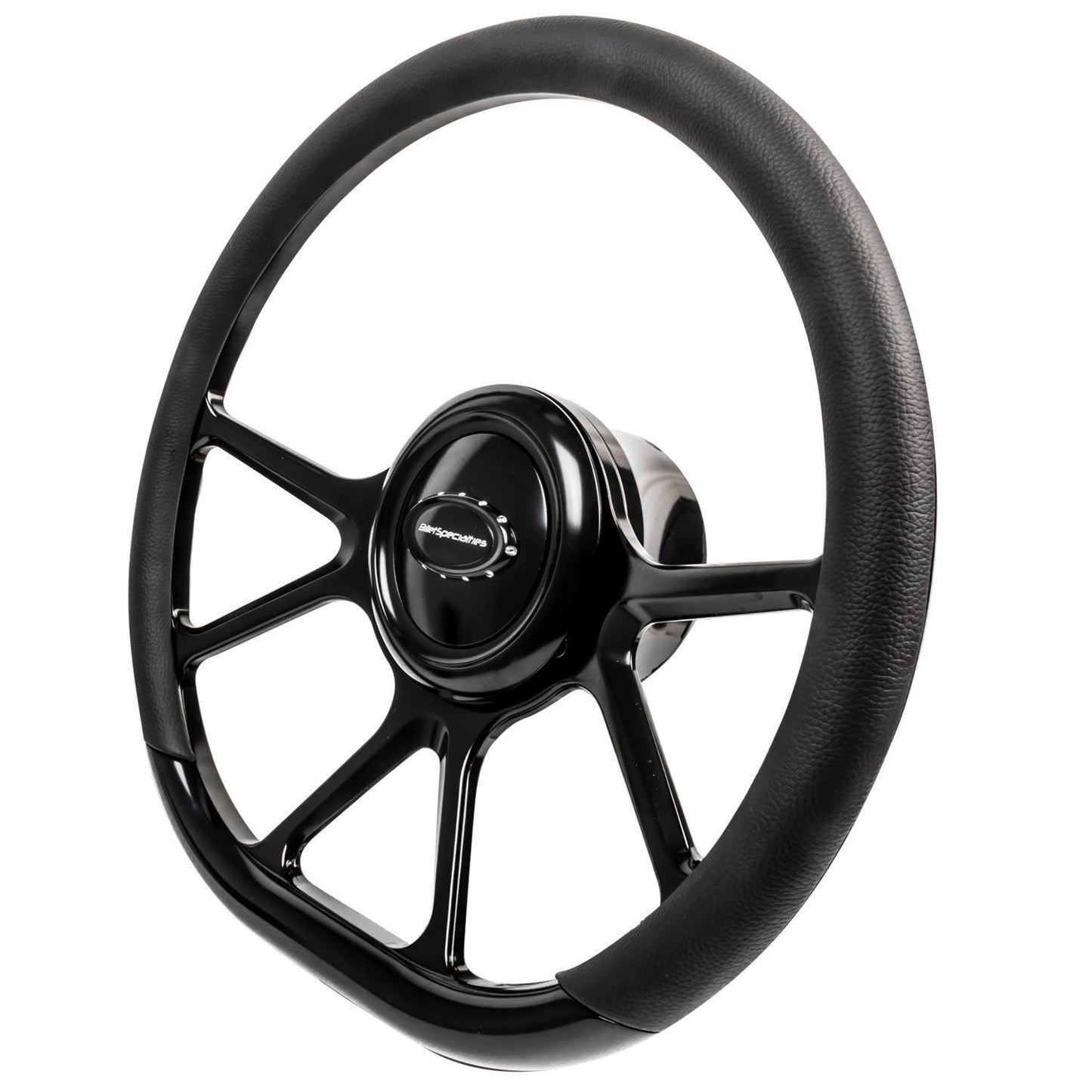 Billet Specialties BSBLK29475 14" D-Shape Prism Steering Wheel - Black