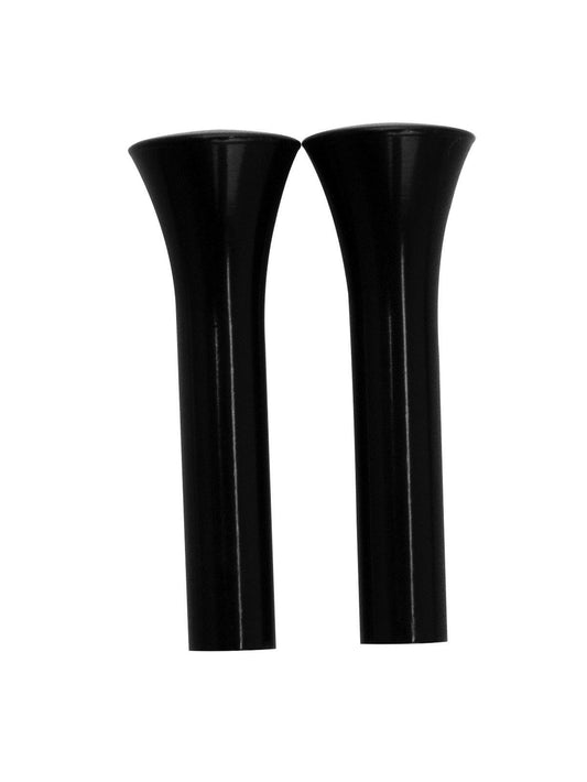 Billet Specialties BSBLK45910 Door Lock Knobs Round Tapered Billet Aluminum Black Anodized