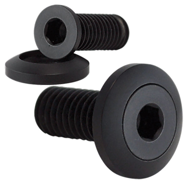 Billet Specialties BSBLK66115 Black S/S Pro Bolt 5/16-18 X 1" Bolt With 1" O.D Washer