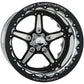 Billet Specialties BSBRDB35106145N 15X10 Street Lite Black Dbl