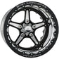Billet Specialties BSBRDB35106145N 15X10 Street Lite Black Dbl
