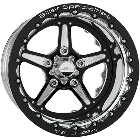 Billet Specialties BSBRDB35106145N 15X10 Street Lite Black Dbl