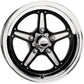 Billet Specialties BSBRS035106155N Street Lite Wheel 15" X 10" - Black 5 X 4.75" Bolt Circle With 5.50" Backspace