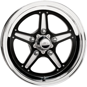 Billet Specialties BSBRS035106155N Street Lite Wheel 15" X 10" - Black 5 X 4.75" Bolt Circle With 5.50" Backspace