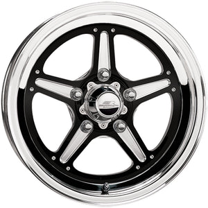 Billet Specialties BSBRS035806135N Street Lite Wheel 15" X 8" - Black 5 X 4.75" Bolt Circle With 3.5" Backspace