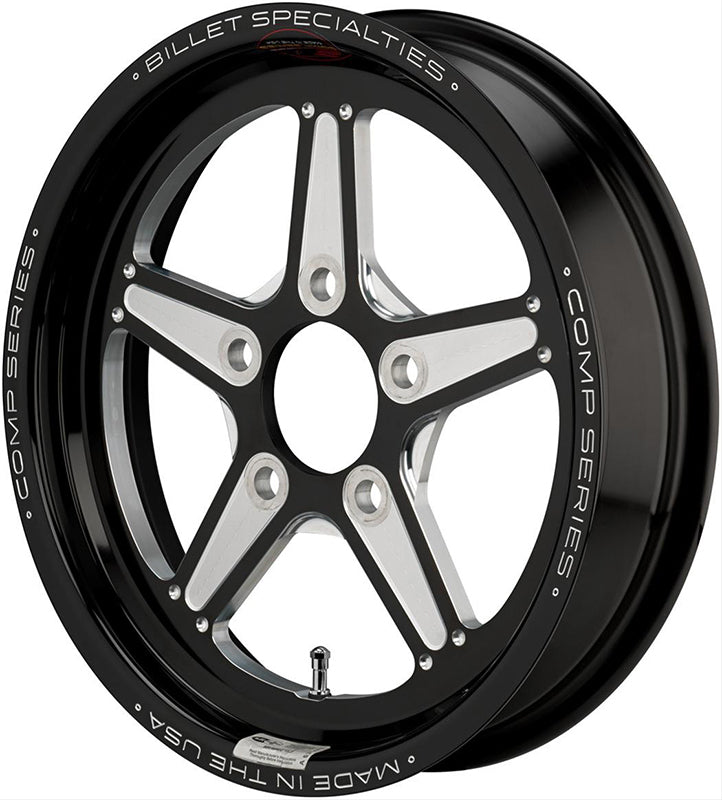Billet Specialties BSCSFB35356117 Comp 5 Bolt-On Wheel 15" X 3.5" - Black 5 X 4.75" Bolt Circle With 1.75" Backspace