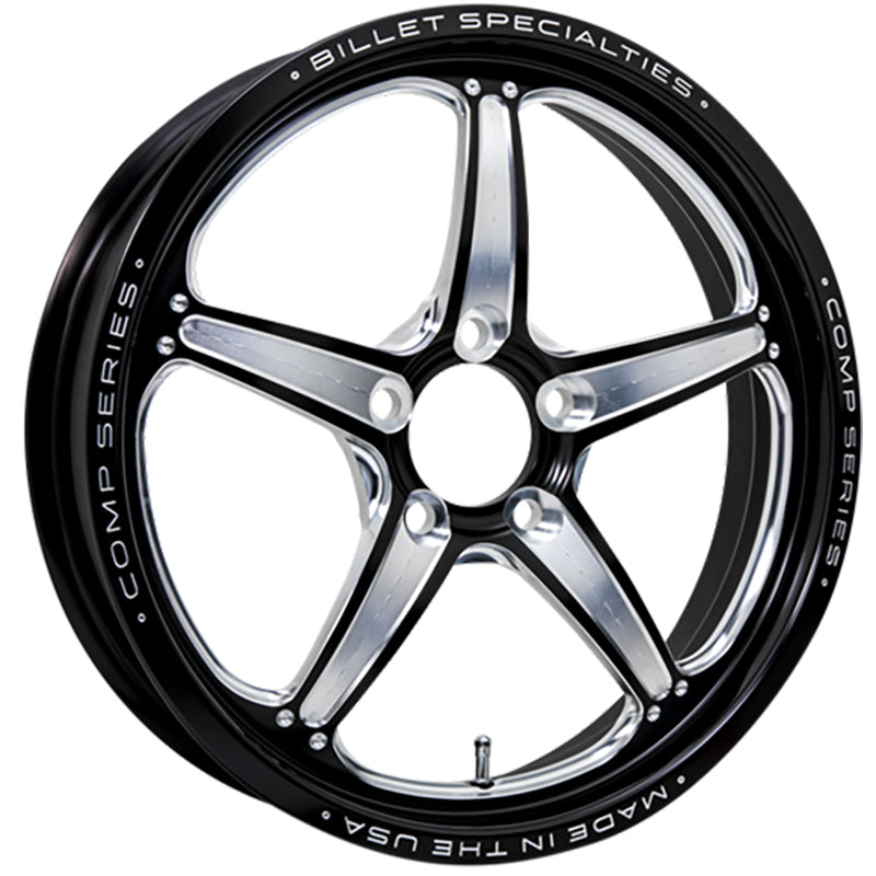 Billet Specialties BSCSFB37456127 Comp 5 Bolt-On Wheel 17" X 4.5" - Black 5 X 4.75" Bolt Circle With 2.75" Backspace