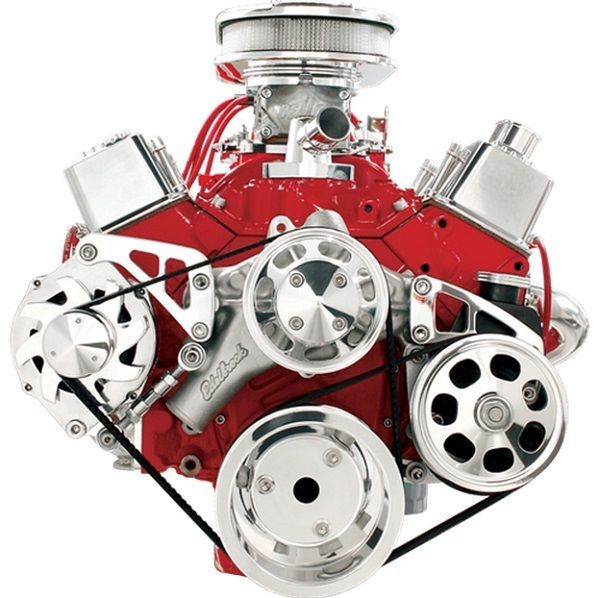 Billet Specialties BSFM2121PC Serpentine Conv. Kit suit Chev SB With Long Pump