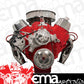 Billet Specialties BSFM2220PC Chev BB Serpentine Conv. Kit Mid Mount Alternator