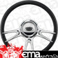 Billet Specialties BSP30017 Profile Series 14" Billet "Fury" Steering Wheel Half Wrap Horn Button And Adapter Sold Separately