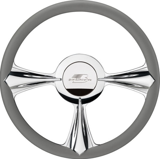 Billet Specialties BSP30092 Profile Series 14" Billet "Stiletto" Steering Wheel Half Wrap, Horn Button And Adapter Sold Separately