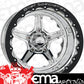 Billet Specialties BSRDB35106545N Street Lite Double Beadlock Wheel 15" X 10" - Polished 5 X 4.5" Bolt Circle With 4.5" Backspace