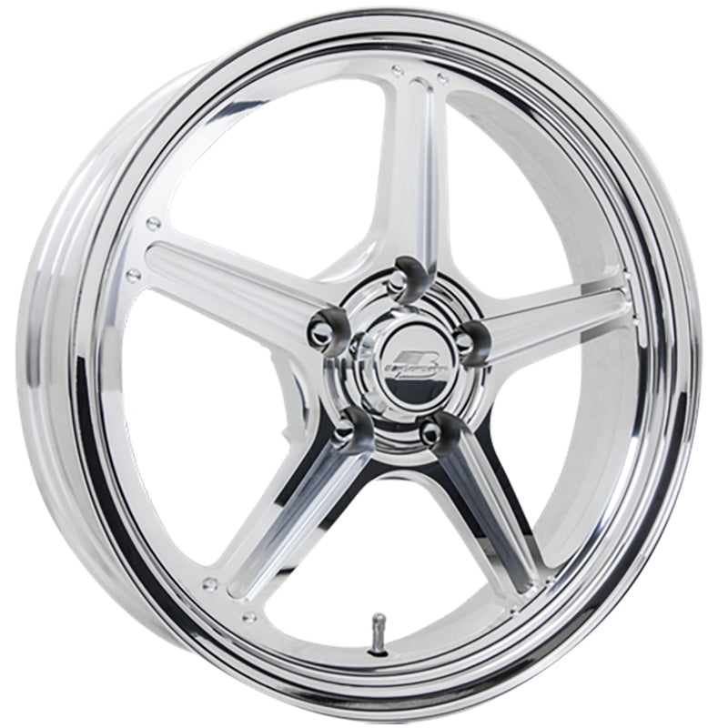 Billet Specialties BSRSF037456120N Street Lite Wheel 17" X 4.5" - Polished 5 X 4.75" Bolt Circle With 2" Backspace