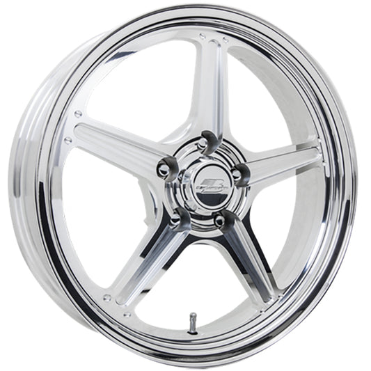 Billet Specialties BSRSF037456120N Street Lite Wheel 17" X 4.5" - Polished 5 X 4.75" Bolt Circle With 2" Backspace