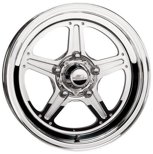 Billet Specialties BSRSF037456520N Street Lite Wheel 17" X 4.5" - Polished 5 X 4.5" Bolt Circle With 2" Backspace