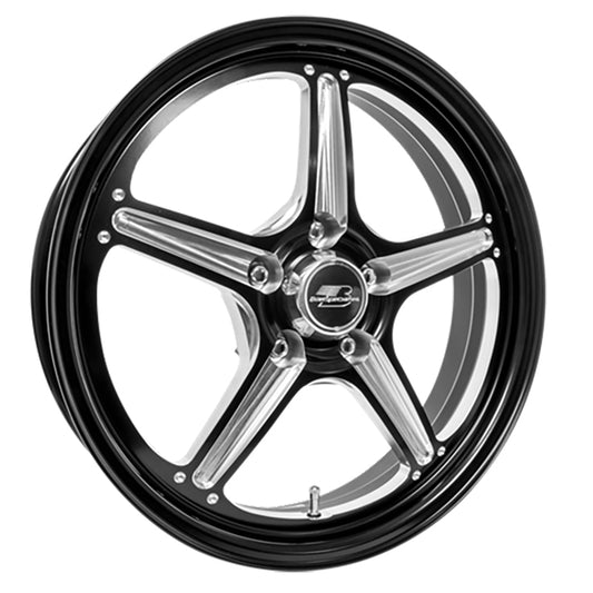 Billet Specialties BSRSFB37456527N Street Lite Wheel 17" X 4.5" - Black 5 X 4.5" Bolt Circle With 2.75" Backspace