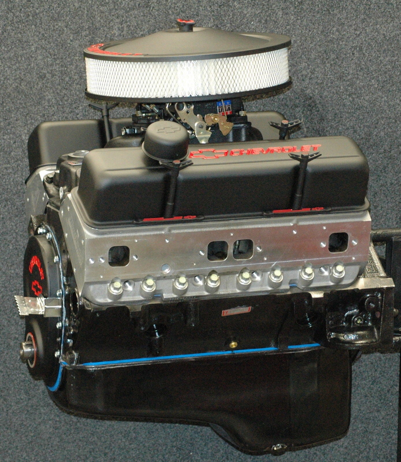 Engine Master Australia BlackBetty Blackbetty EMA Chevrolet "Black Betty" 383 Stroker V8 430 HP/450 Ft/Lb Alloy Heads 750Cfm Carb