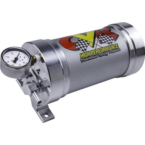 CVR CVRVPR700 Billet Brake Vacuum Reservoir w/ Gauge 11.5" L x 4.7"