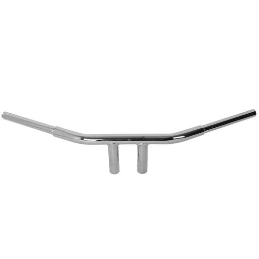 Attitude Inc ATT-XF161005-E-6 T Factor HandleBar 1-1/4 in. T-Bars 6" Rise Chrome For Harley Dyna Softail Sportster Fat Bob Custom