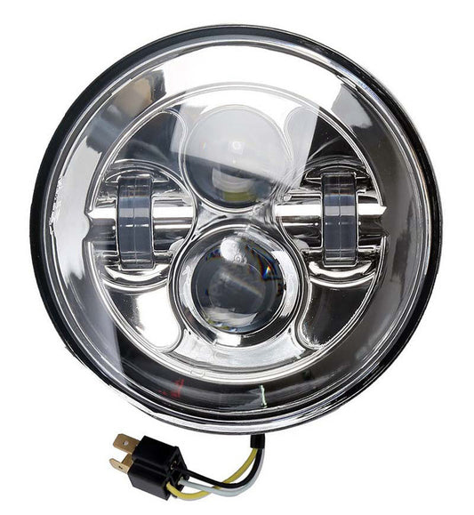 Attitude Inc ATT-XF2906129-E Headlight insert 7 Inch LED Daymaker Chrome For Harley