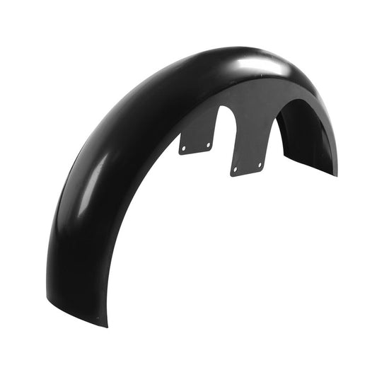Attitude Inc ATT-XF290666-B Front Fender Heavy Duty Steel Black Paintable Suit Harley Custom 26'' Wrap Around Design Long Boy