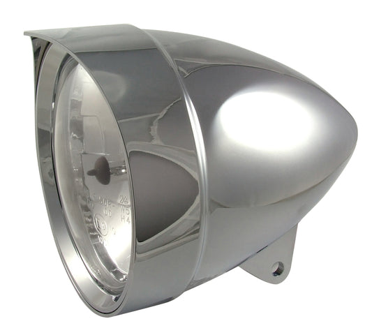 Attitude Inc ATT-HL7010 Harley Headlight assy 5-3/4' w/ tipping visor 216mm Long