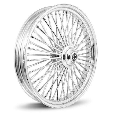 Attitude Inc ATT-39-504 Wheel Front MaxSpoke Chrome/Chrome For Harley-Davidson 26 x 3.5 in Single Disc 25mm Axle Each