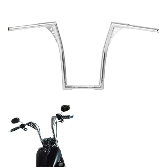 Attitude Inc ATT-XF161006-E-18 Bonanza Handlebar Chrome 18 Inc 1-1/4 in. Ape Hangers For Harley Softail Sportster Fat Boy Dyna