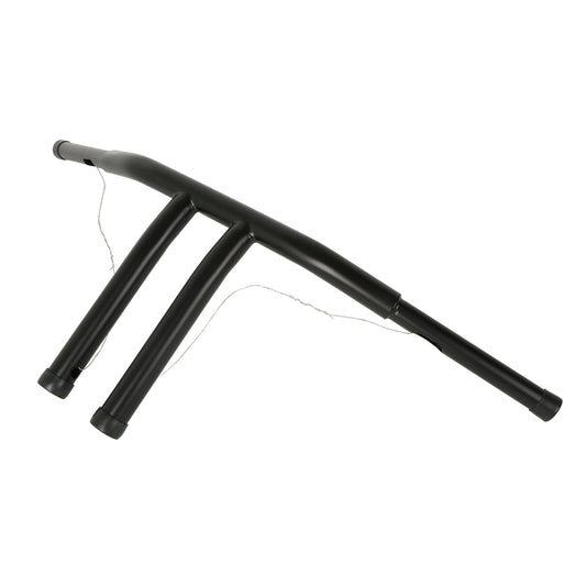 Attitude Inc ATT-XF161005-B-10 T Factor HandleBar 1-1/4 in. T-Bars 10" Rise Black Powder Coat For Harley Dyna Softail Sportster Fat Bob Custom