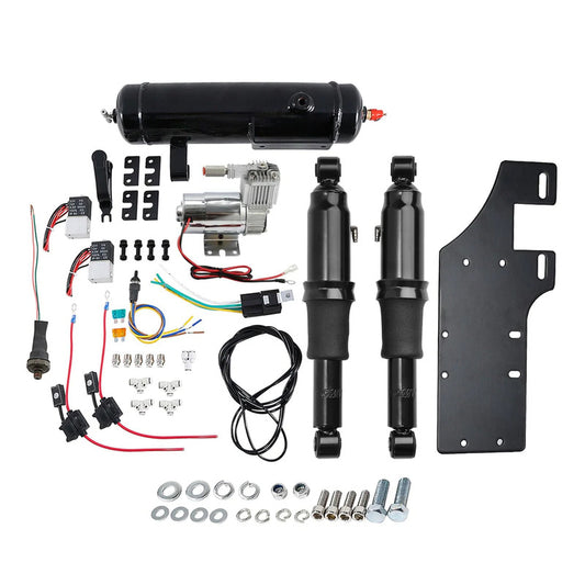 Attitude Inc ATT-XF2906C94-01 Shockers Suspension kit Rear Air Ride w/ Air tank For Harley Touring Road King 1994-2020