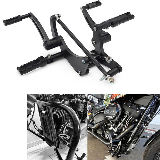 Attitude Inc ATT-RSHD-SB18BK Forward Control Kit Black 12 in. Forward For Harley-Davidson Street Bob 2018-2021 Kit