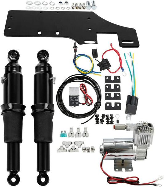Attitude Inc ATT-XF2906C94-A Attitude Suspension/ Shockers Rear Air Ride Kit Fit For Harley Touring Baggers Road King Road Glide Street Glide Electra Glide Ultra Limited 1994-20