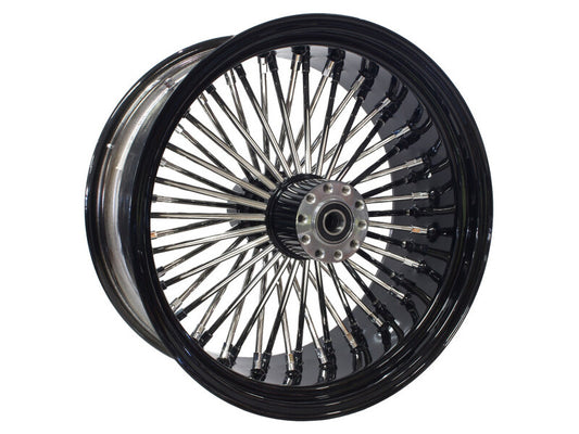 Attitude Inc ATT-39-519 Wheel Rear MaxSpoke Black/Chrome Spoke For Harley-Davidson 16 x 3.5 in 25mm Axle Each