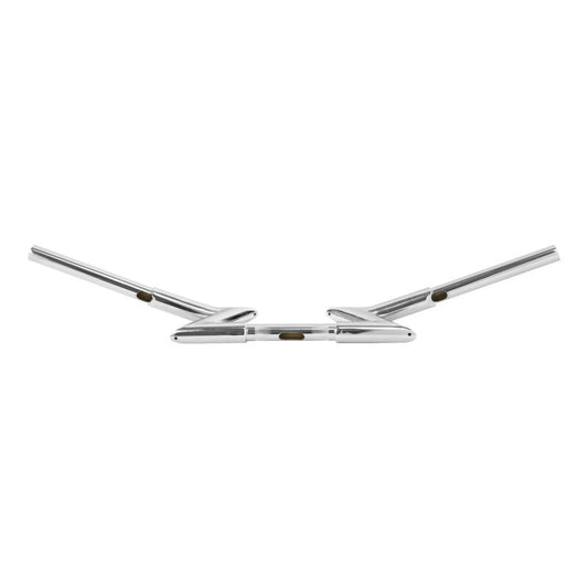 Attitude Inc ATT-XF161098-E Zee Bar Handlebar 1-1/4 in Chrome For Harley Softail Sportster Fat Boy Dyna Each