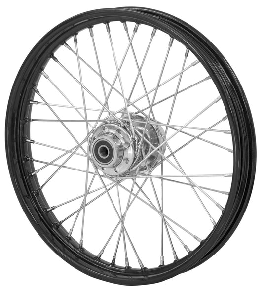 Attitude Inc ATT-AS64538 Wheel 40 SPOKE 16 X 5.0 REAR WHEEL CHROME 3/4 Bearing FX & Customs